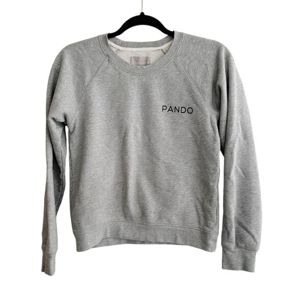 Everlane Tops - Everlane "Pando" Cotton Crewneck Sweatshirt Organic Cotton Grey Size XS